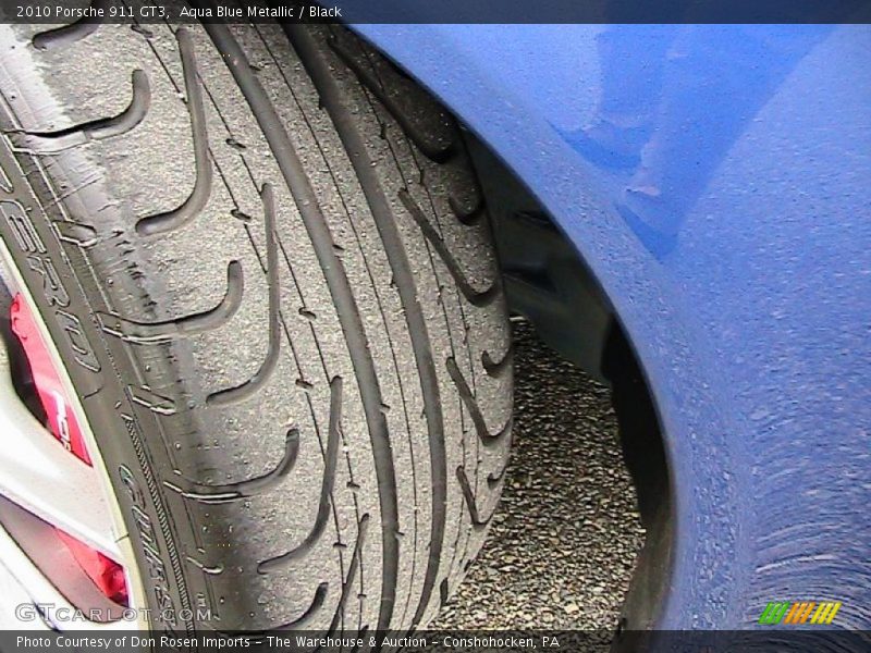 Aqua Blue Metallic / Black 2010 Porsche 911 GT3