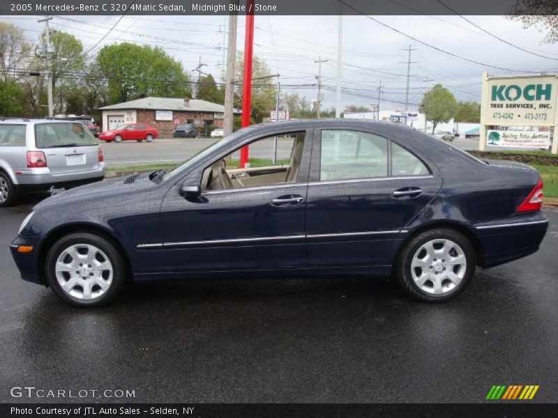 Midnight Blue / Stone 2005 Mercedes-Benz C 320 4Matic Sedan