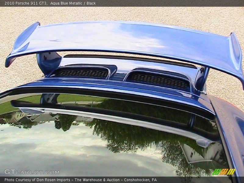 Aqua Blue Metallic / Black 2010 Porsche 911 GT3