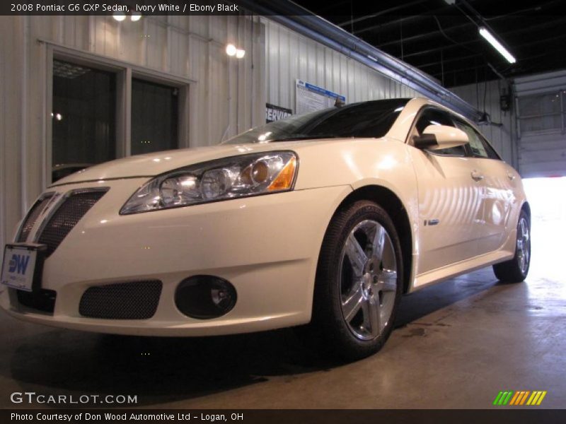 Ivory White / Ebony Black 2008 Pontiac G6 GXP Sedan