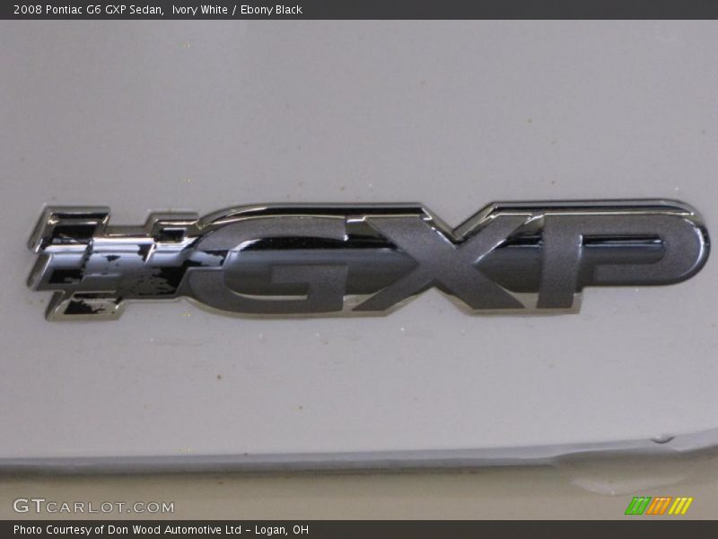 Ivory White / Ebony Black 2008 Pontiac G6 GXP Sedan