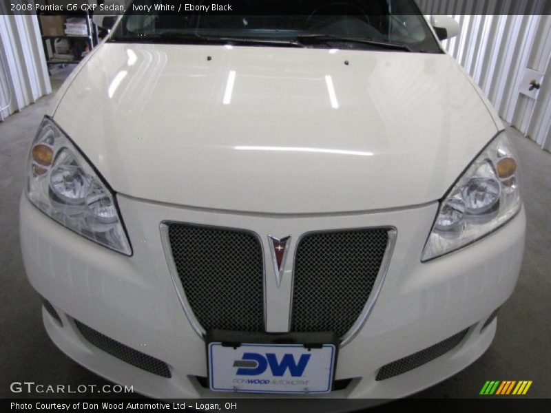 Ivory White / Ebony Black 2008 Pontiac G6 GXP Sedan