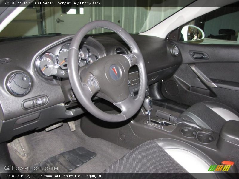 Ivory White / Ebony Black 2008 Pontiac G6 GXP Sedan