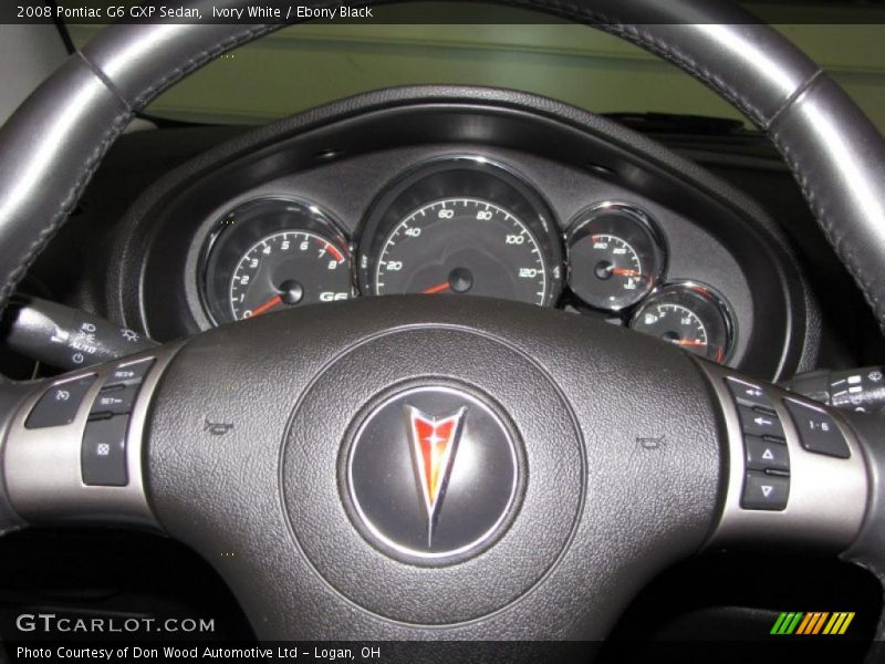 Ivory White / Ebony Black 2008 Pontiac G6 GXP Sedan