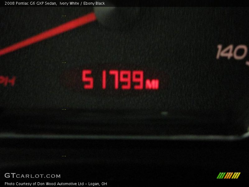 Ivory White / Ebony Black 2008 Pontiac G6 GXP Sedan