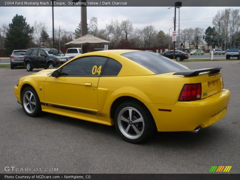 Screaming Yellow / Dark Charcoal 2004 Ford Mustang Mach 1 Coupe
