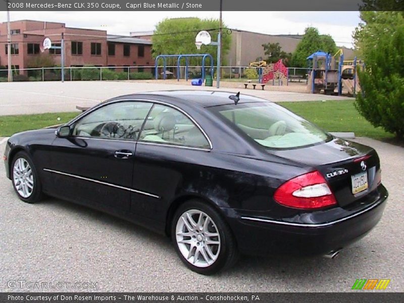 Capri Blue Metallic / Stone 2008 Mercedes-Benz CLK 350 Coupe