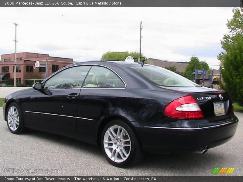 Capri Blue Metallic / Stone 2008 Mercedes-Benz CLK 350 Coupe