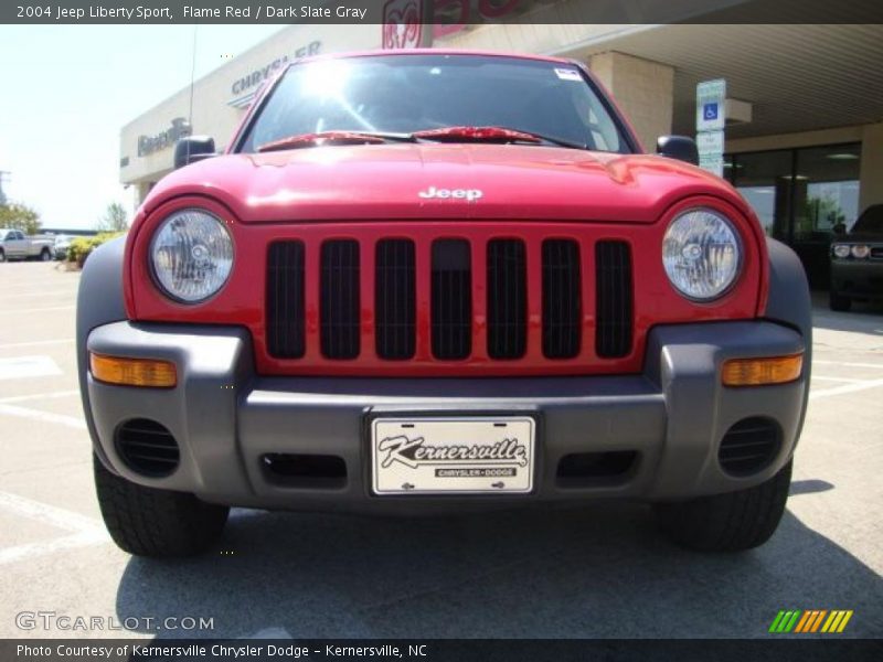Flame Red / Dark Slate Gray 2004 Jeep Liberty Sport