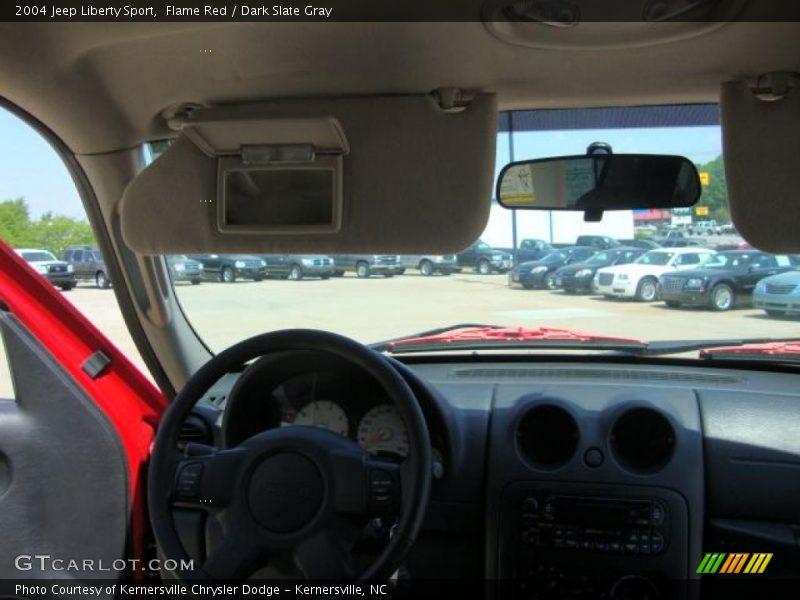 Flame Red / Dark Slate Gray 2004 Jeep Liberty Sport