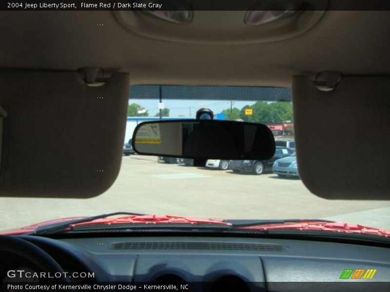 Flame Red / Dark Slate Gray 2004 Jeep Liberty Sport