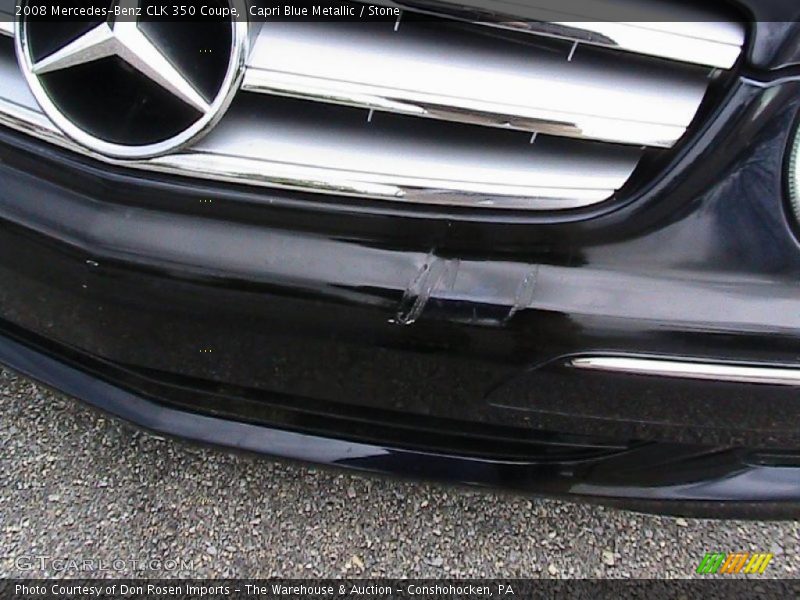 Capri Blue Metallic / Stone 2008 Mercedes-Benz CLK 350 Coupe