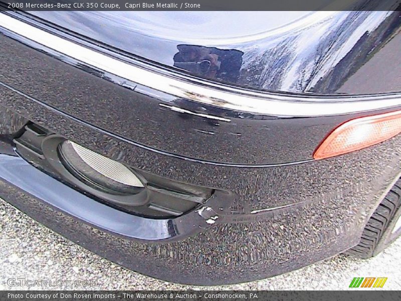 Capri Blue Metallic / Stone 2008 Mercedes-Benz CLK 350 Coupe