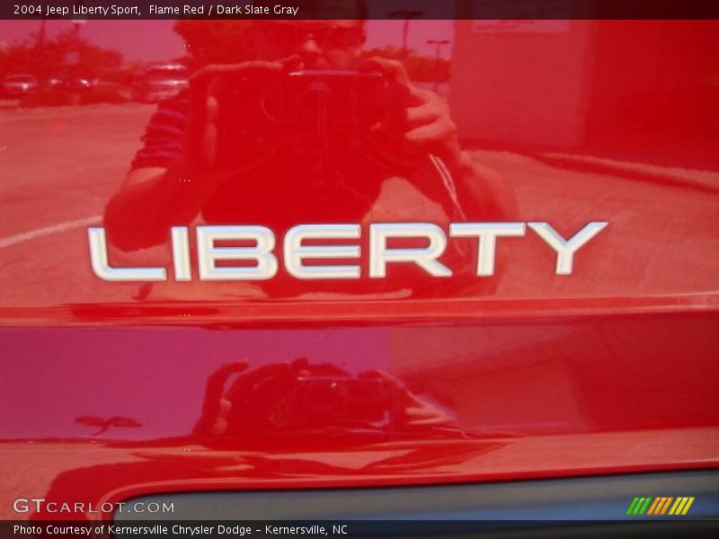 Flame Red / Dark Slate Gray 2004 Jeep Liberty Sport
