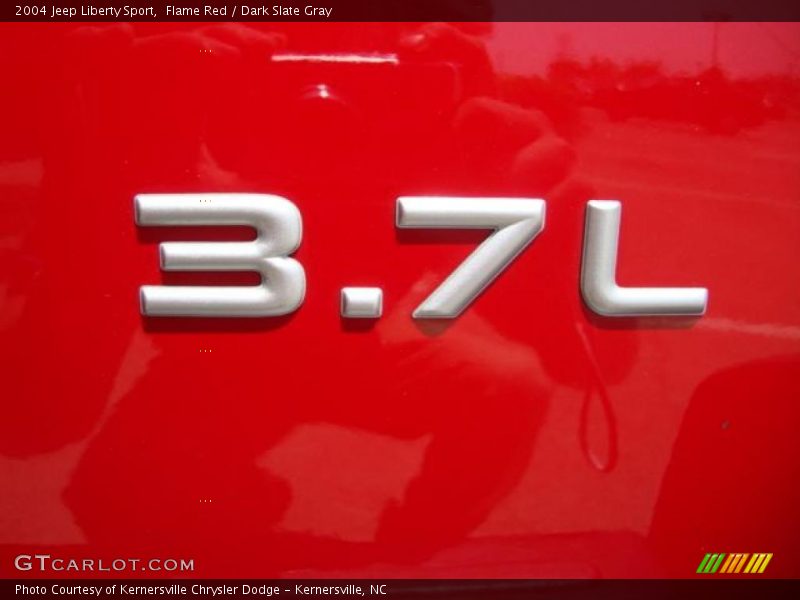 Flame Red / Dark Slate Gray 2004 Jeep Liberty Sport