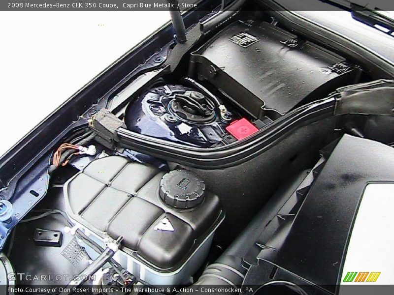 Capri Blue Metallic / Stone 2008 Mercedes-Benz CLK 350 Coupe