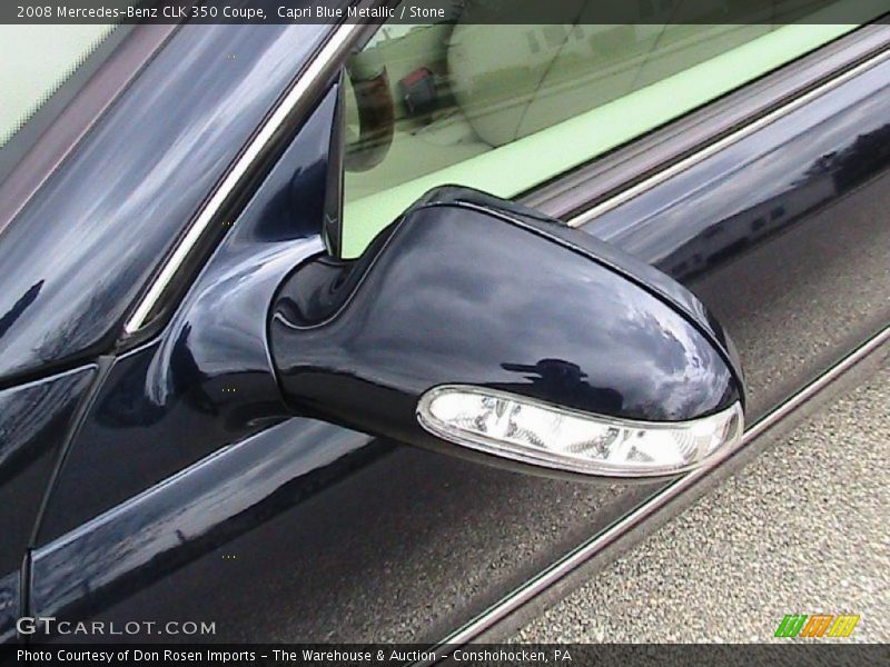 Capri Blue Metallic / Stone 2008 Mercedes-Benz CLK 350 Coupe