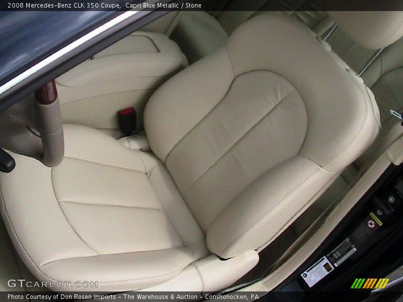 Capri Blue Metallic / Stone 2008 Mercedes-Benz CLK 350 Coupe