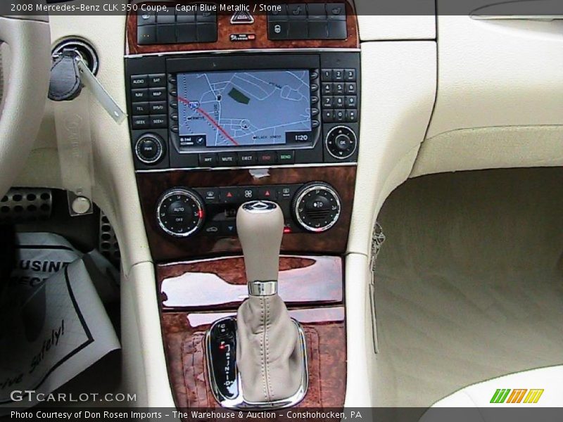 Capri Blue Metallic / Stone 2008 Mercedes-Benz CLK 350 Coupe