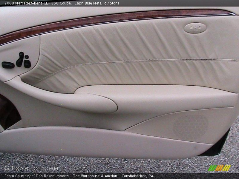 Capri Blue Metallic / Stone 2008 Mercedes-Benz CLK 350 Coupe