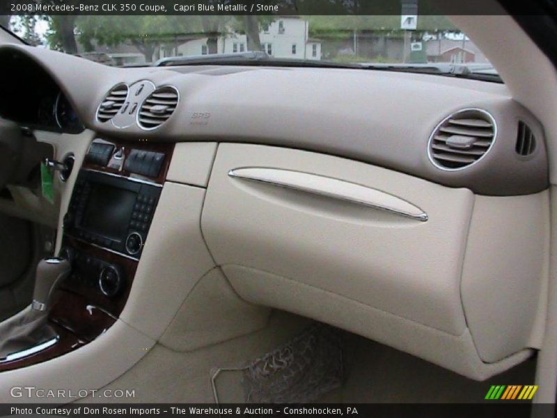 Capri Blue Metallic / Stone 2008 Mercedes-Benz CLK 350 Coupe