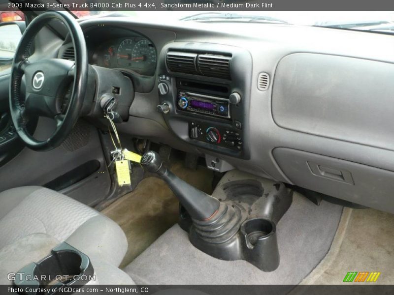 Sandstorm Metallic / Medium Dark Flint 2003 Mazda B-Series Truck B4000 Cab Plus 4 4x4