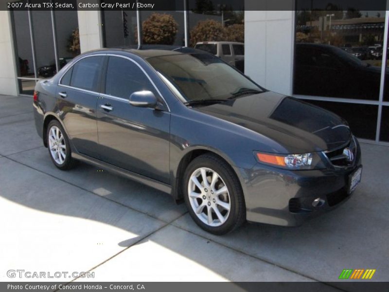 Carbon Gray Pearl / Ebony 2007 Acura TSX Sedan
