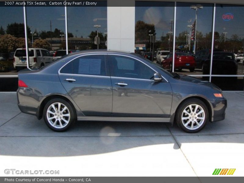 Carbon Gray Pearl / Ebony 2007 Acura TSX Sedan