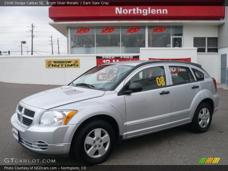 Bright Silver Metallic / Dark Slate Gray 2008 Dodge Caliber SE