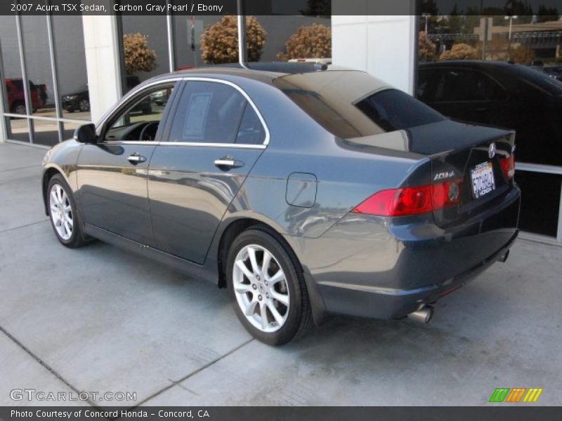 Carbon Gray Pearl / Ebony 2007 Acura TSX Sedan