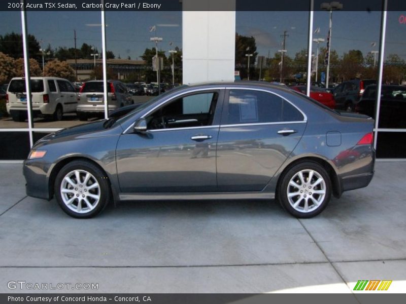 Carbon Gray Pearl / Ebony 2007 Acura TSX Sedan