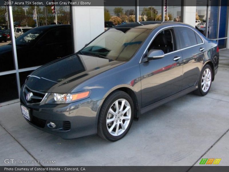 Carbon Gray Pearl / Ebony 2007 Acura TSX Sedan