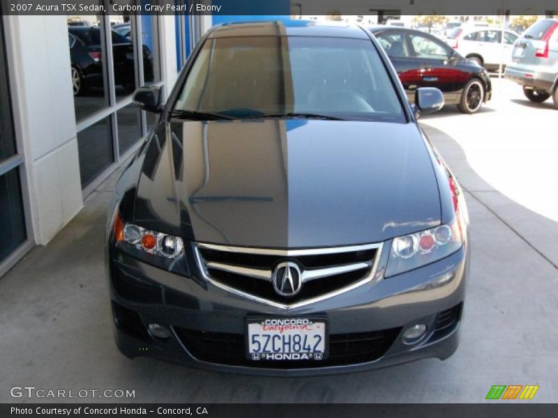 Carbon Gray Pearl / Ebony 2007 Acura TSX Sedan
