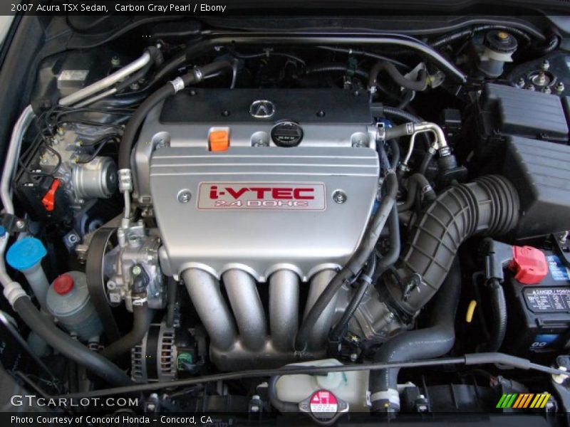 Carbon Gray Pearl / Ebony 2007 Acura TSX Sedan