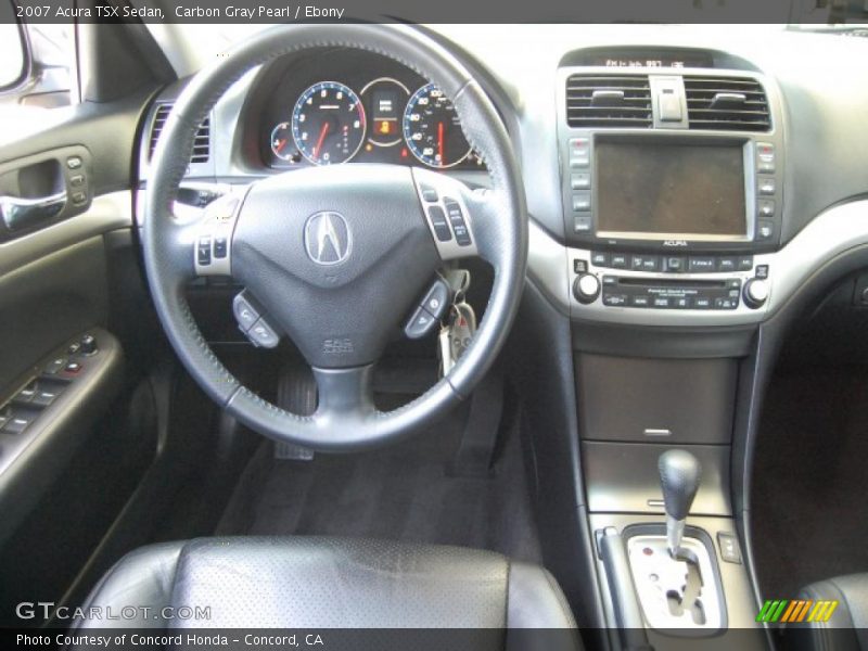 Carbon Gray Pearl / Ebony 2007 Acura TSX Sedan