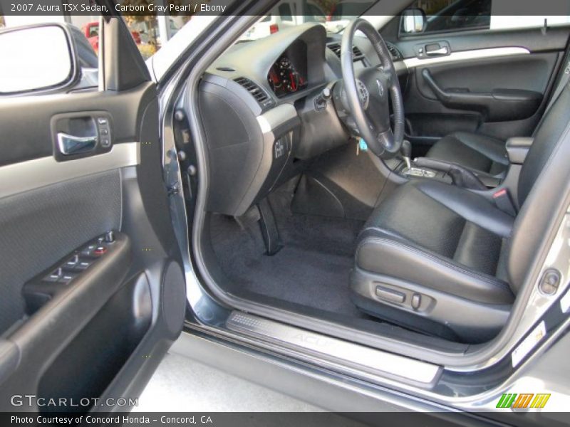 Carbon Gray Pearl / Ebony 2007 Acura TSX Sedan