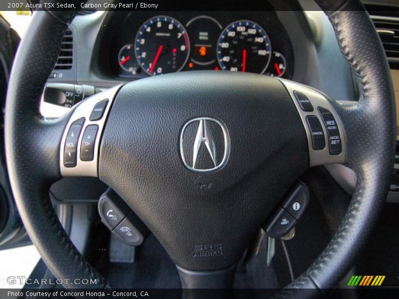 Carbon Gray Pearl / Ebony 2007 Acura TSX Sedan