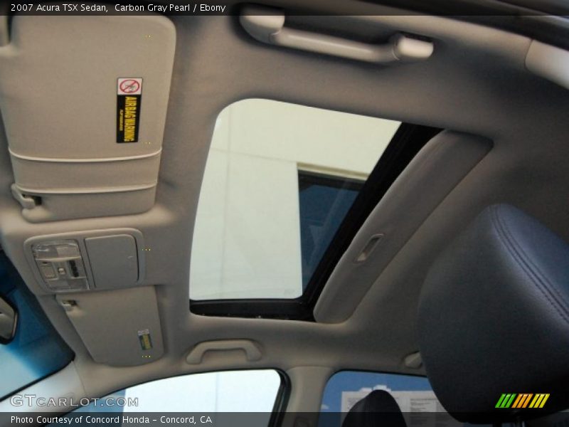 Carbon Gray Pearl / Ebony 2007 Acura TSX Sedan