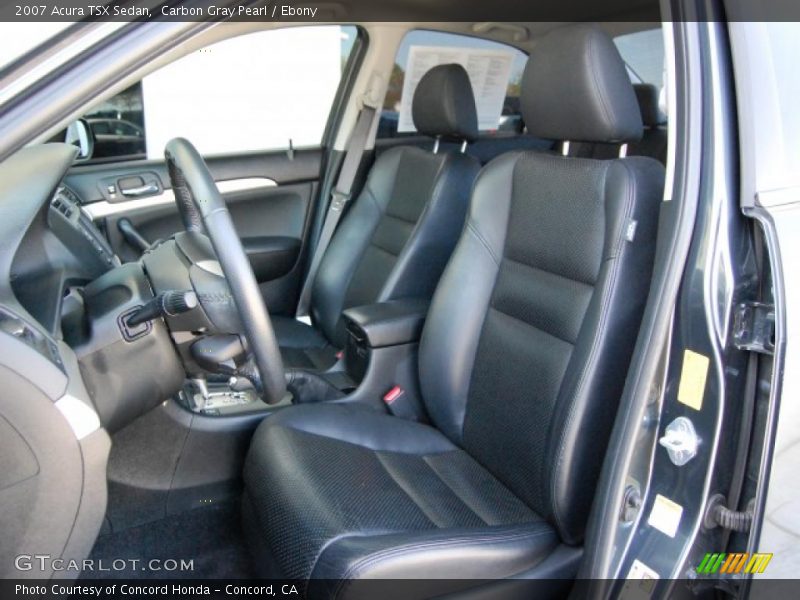 Carbon Gray Pearl / Ebony 2007 Acura TSX Sedan