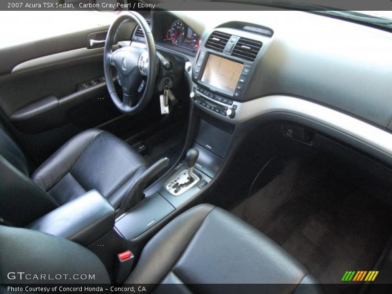 Carbon Gray Pearl / Ebony 2007 Acura TSX Sedan