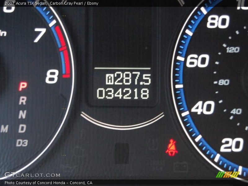 Carbon Gray Pearl / Ebony 2007 Acura TSX Sedan