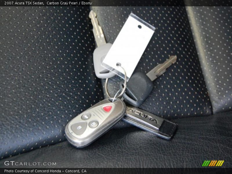 Carbon Gray Pearl / Ebony 2007 Acura TSX Sedan