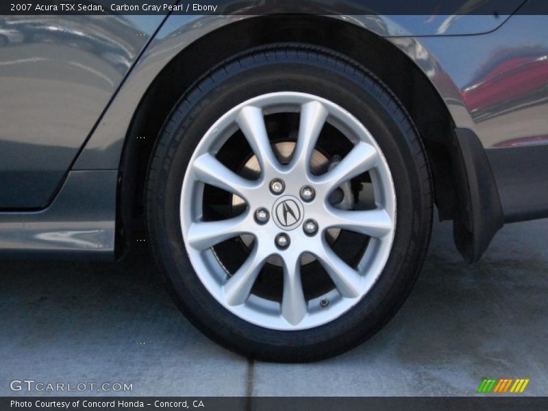 Carbon Gray Pearl / Ebony 2007 Acura TSX Sedan