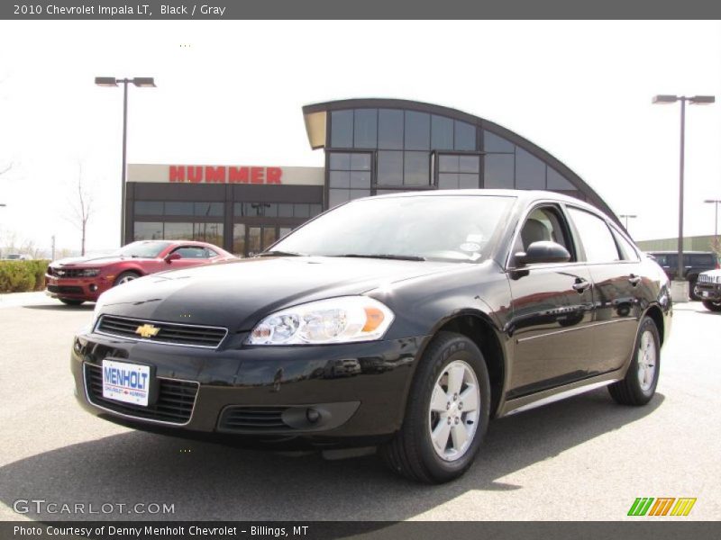 Black / Gray 2010 Chevrolet Impala LT