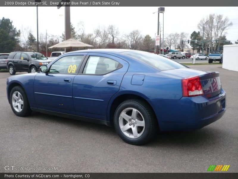 Deep Water Blue Pearl / Dark Slate Gray 2009 Dodge Charger SE