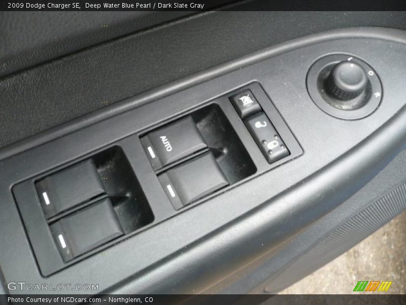 Deep Water Blue Pearl / Dark Slate Gray 2009 Dodge Charger SE