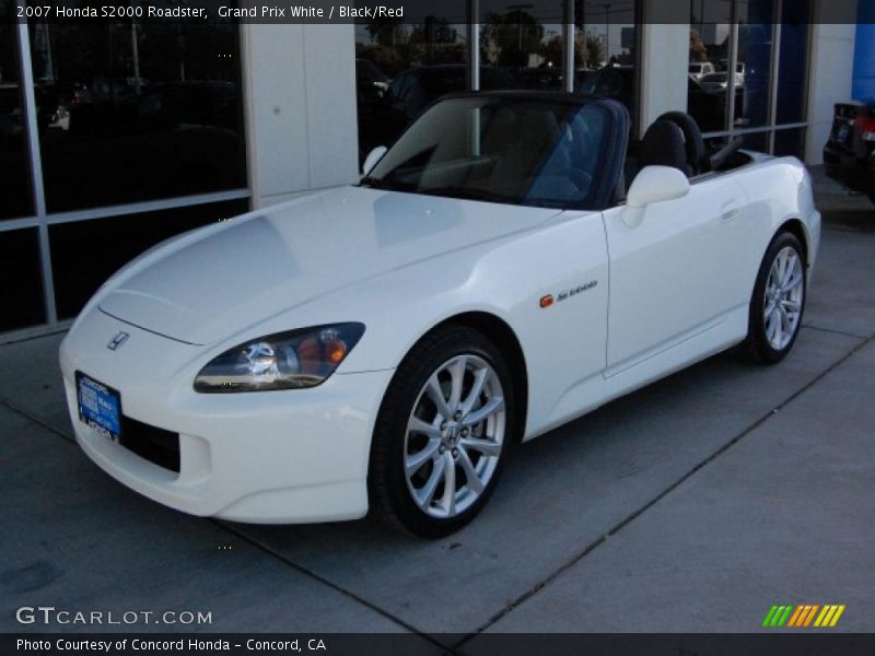 Grand Prix White / Black/Red 2007 Honda S2000 Roadster