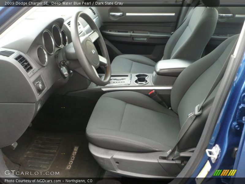 Deep Water Blue Pearl / Dark Slate Gray 2009 Dodge Charger SE