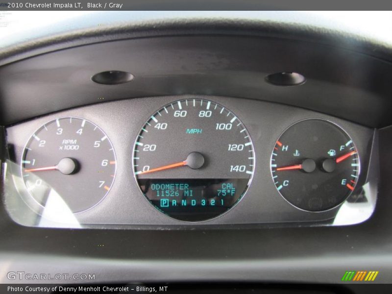 Black / Gray 2010 Chevrolet Impala LT