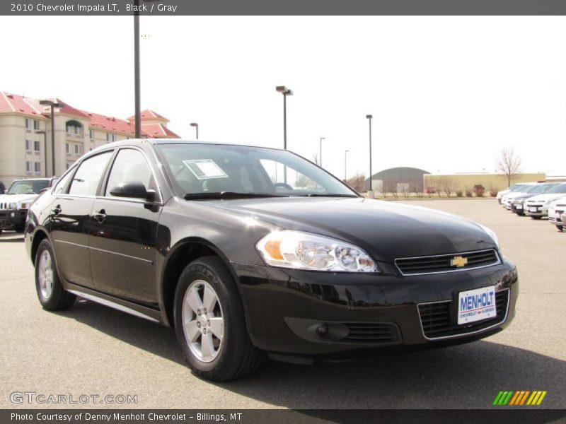 Black / Gray 2010 Chevrolet Impala LT